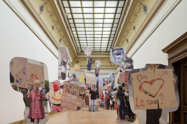 Iván Argote: Radical Tenderness, installation view © Galerie Rudolfinum, photo Ondřej Polák