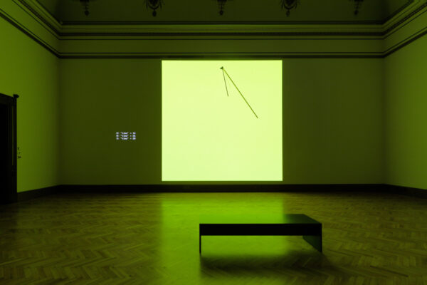 MEZIPAMĚŤ, 2021, pohled do instalace, Daniel Hanzlík, Eclipsis (2020–21). © Galerie Rudolfinum, foto: Martin Polák