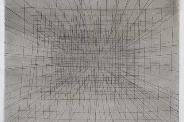 Antony Gormley, Hatch 11, 2007 Carbon and casein on paper, 56 x 75.5cm / 69.2 x 87.8 x 4.4cm (Frame dims). Photo: Stephen White & Co., © the artist